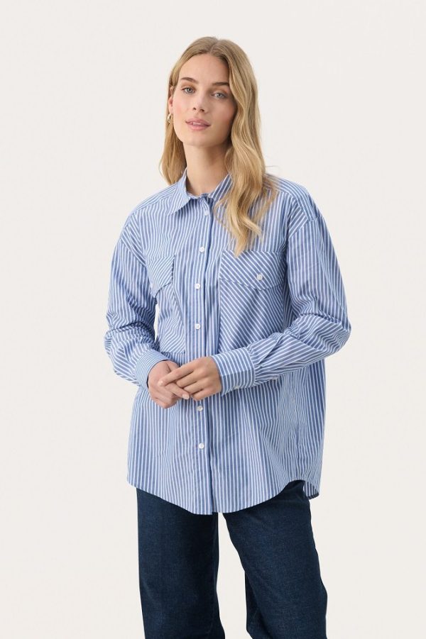 PARINAPW SHIRT - Amparo blue stripes