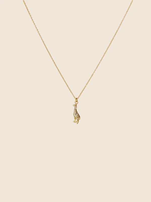 GIRAFF CRYSTAL NECKLACE
