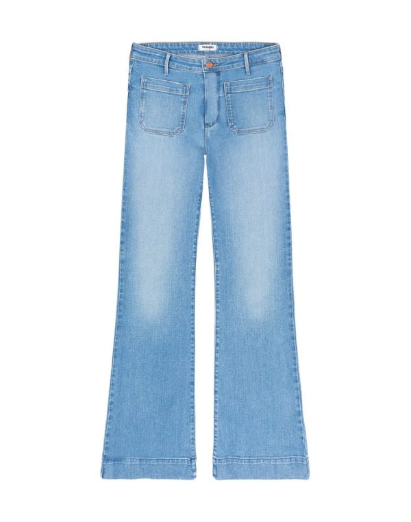 WRANGLER FLARE HAZEL-Lys blå