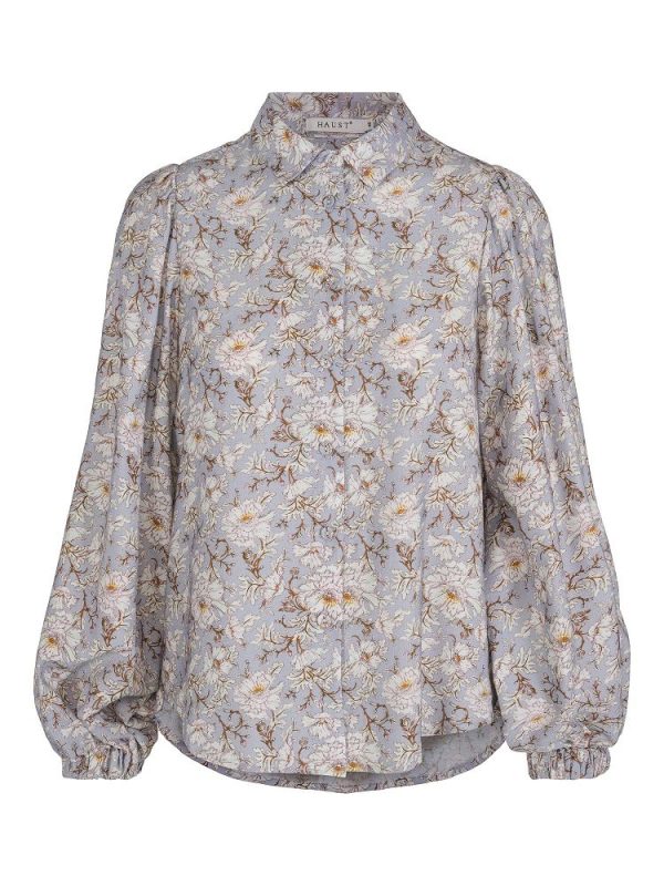 FEMININE A-SHAPE BLOUSE -Blue