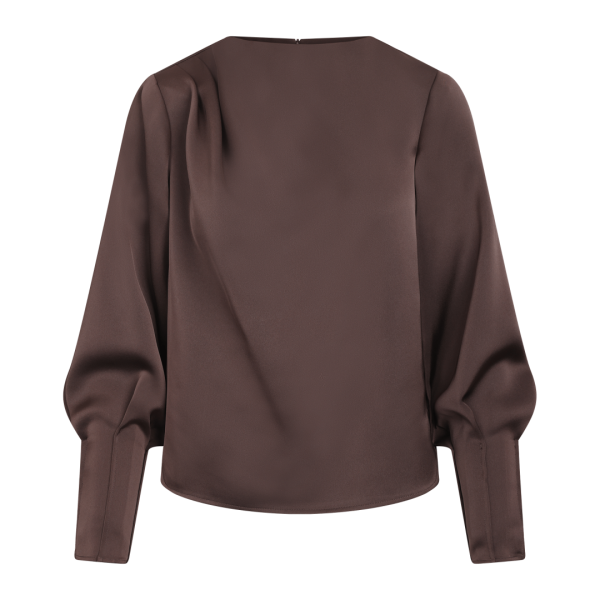 KRISTINE BLOUSE - Black coffee