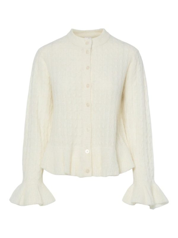 YASNUMA LS KNIT CARDIGAN - Birch