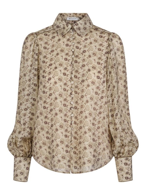 PIPING BLOUSE - Olive