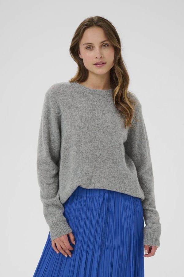 CUKATRINA PULLOVER- Mid grey melange
