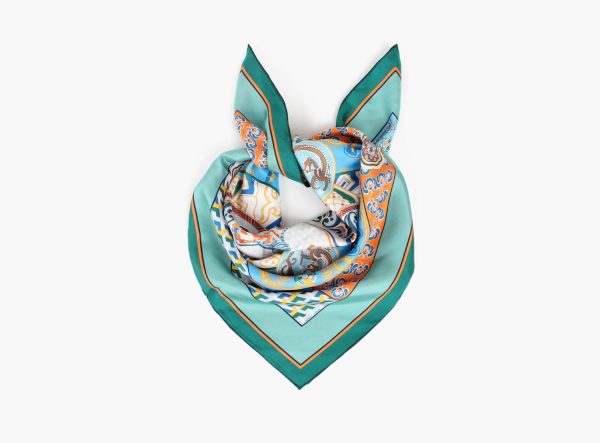 NOHR MARTHA SILKESKJERF 65X65- Grønn