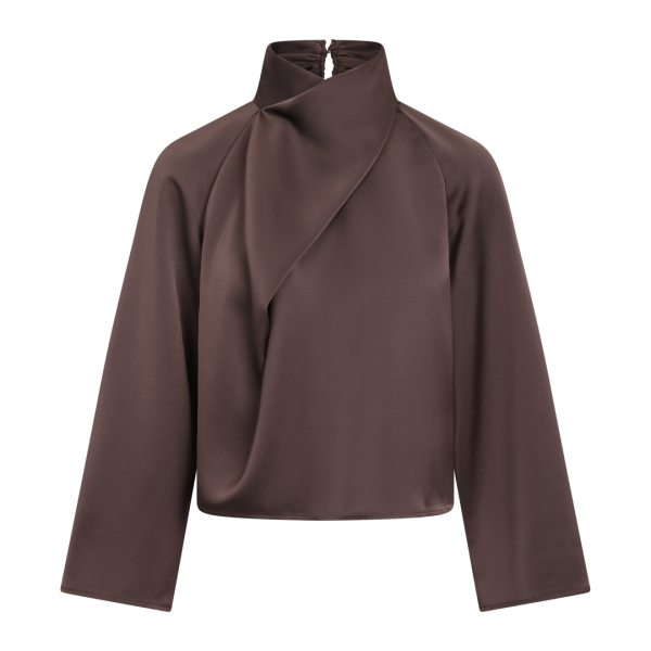 CIRA BLOUSE - Black coffee