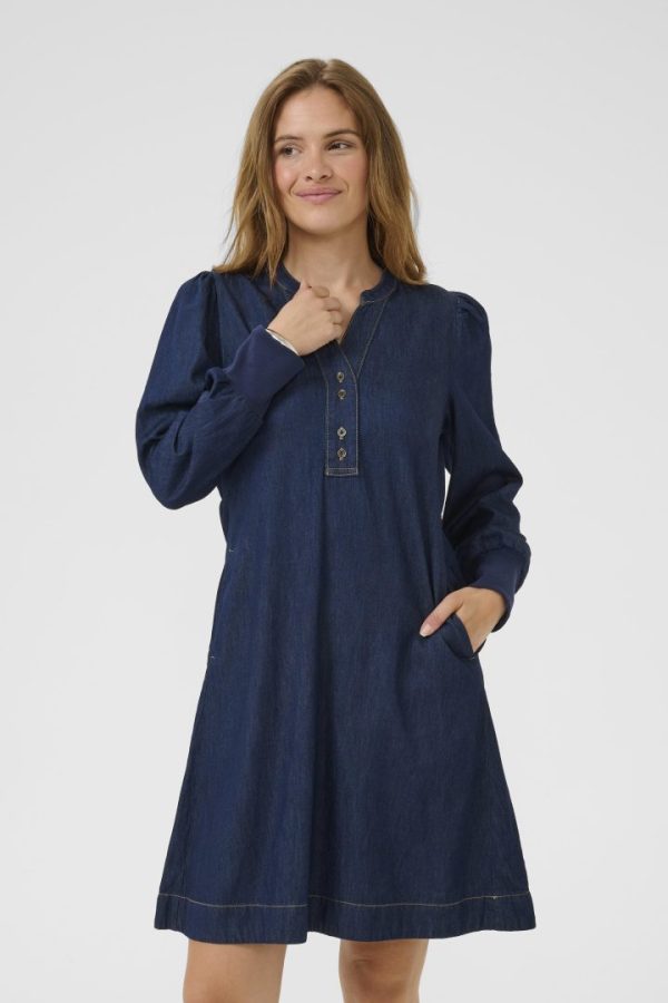 CUHILKA ARPA SHORT DRESS- Rinse wash