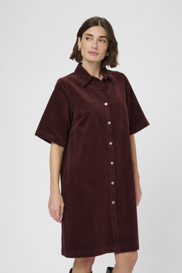 CUBELA KLAY DRESS- Bitter chocolate