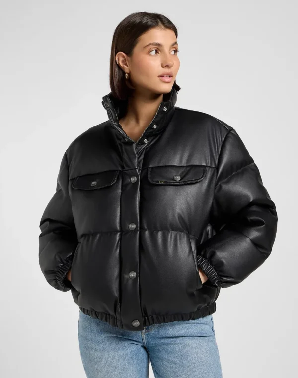 LEE RIDER PUFFER JACKET - Black