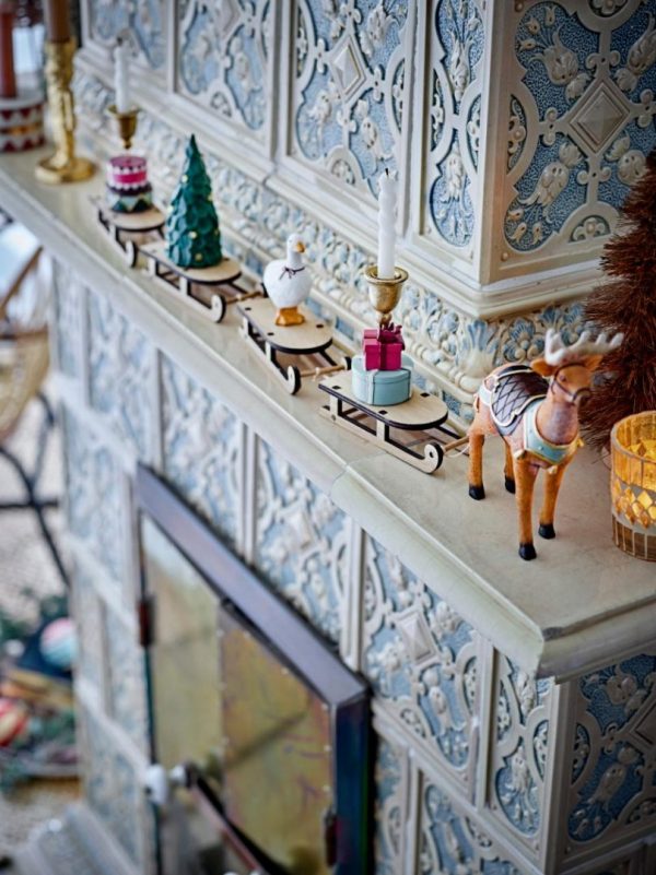 DASHER DEKORASJON- REINSDYR MED SLEDE