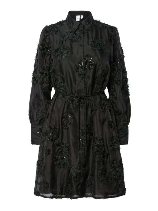 YASFRIMA LS DRESS- Black