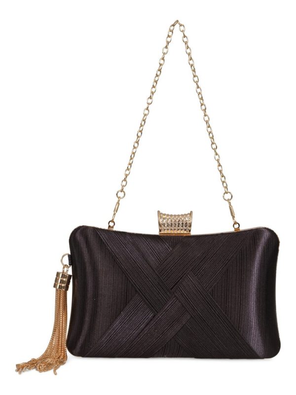 TASSEL PARTY BAG - black