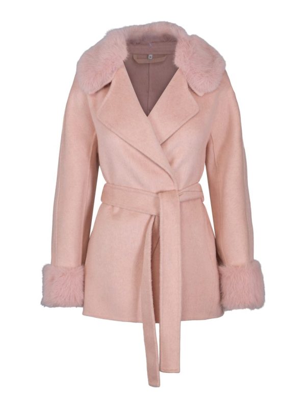 SHORT FAB COAT - Rose