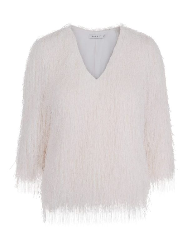 HAIRY BLOUSE - Creme