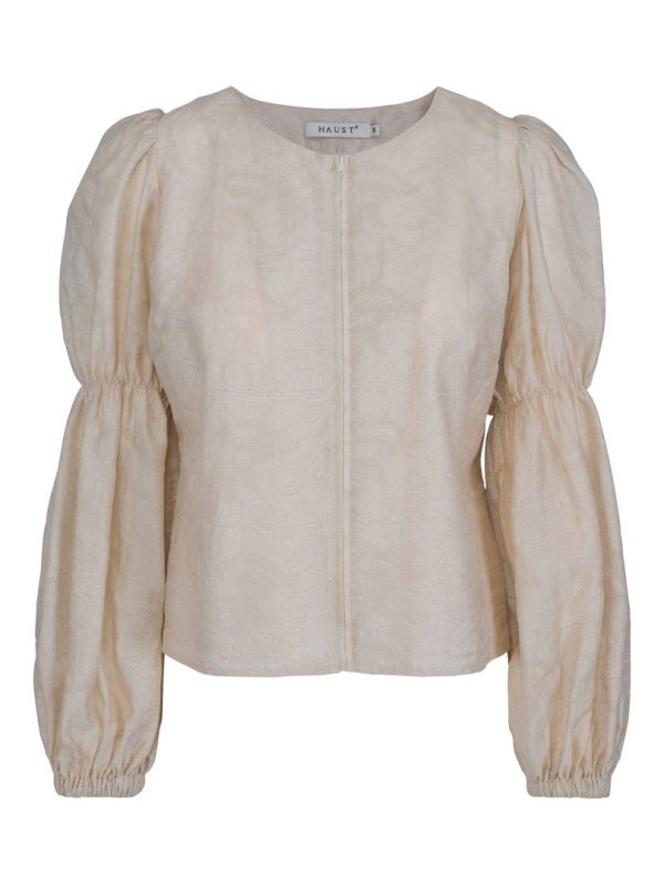 ZIP-BLOUSE - Sand