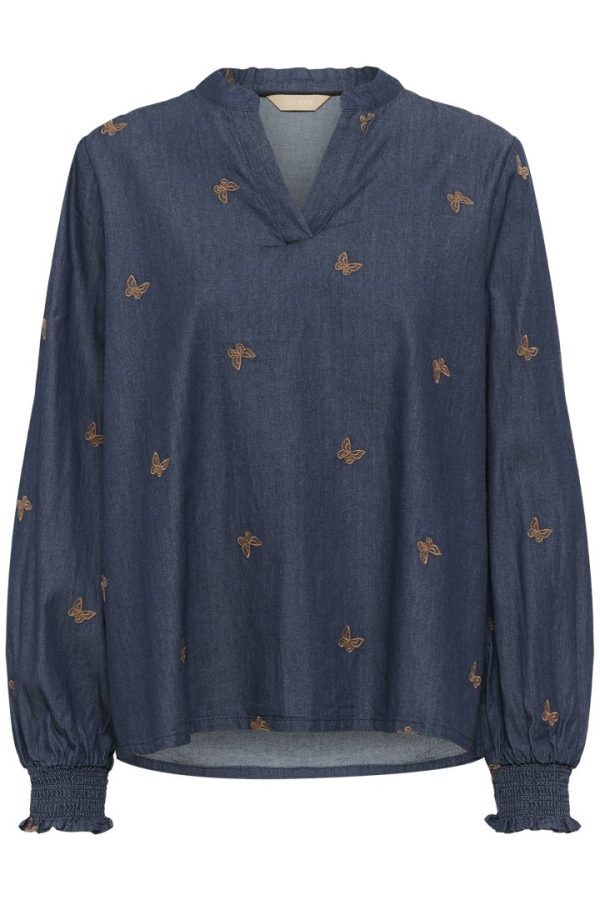 CUFILIPA MICHELLE BLOUSE- Rinse wash