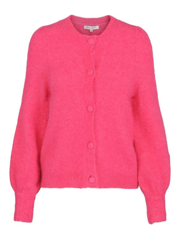 HAIRY CARDIGAN - Pink
