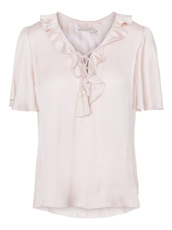RUFFLE BLOUSE - Champagne