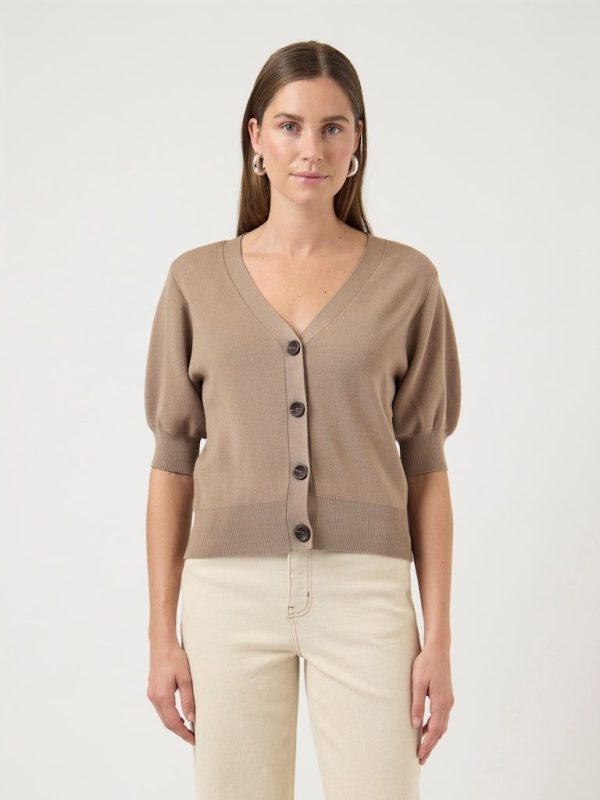 YASFONNY 2/4 KNIT CARDIGAN S. - Fungi