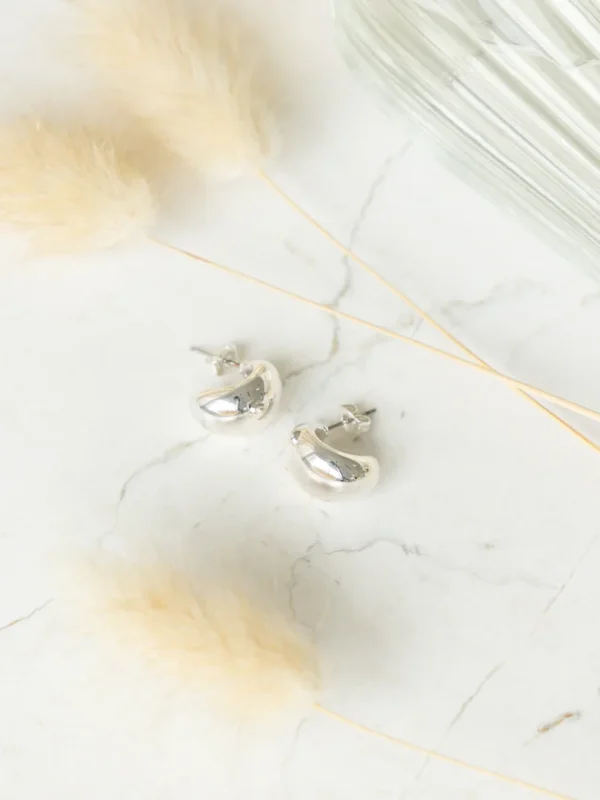 LILOU ØRERINGER PETITE-Sølv