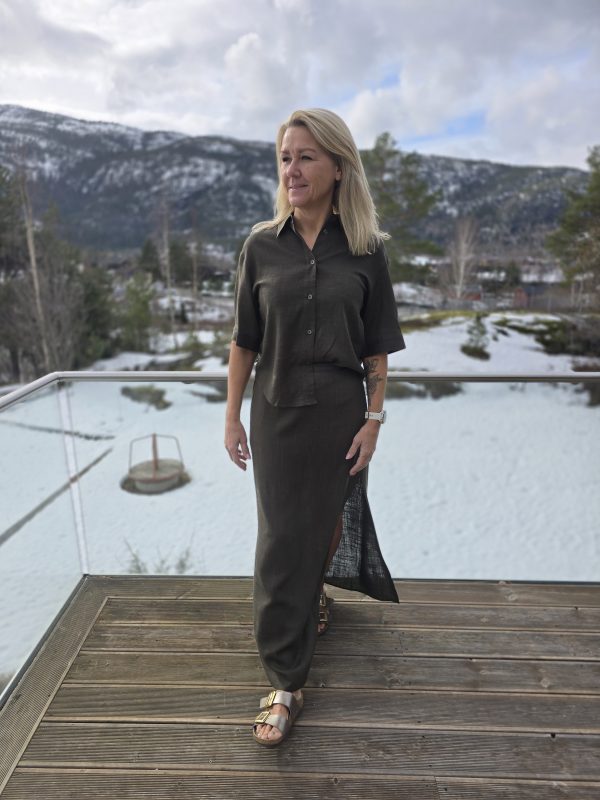 BEKKY SKIRT - Dark Olive