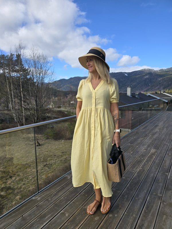 NISSI  DRESS- Yellow