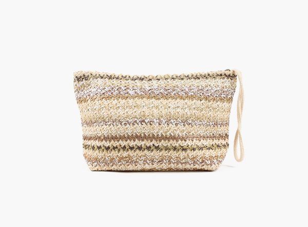 MANZINI LITEN CLUTCH - Brun
