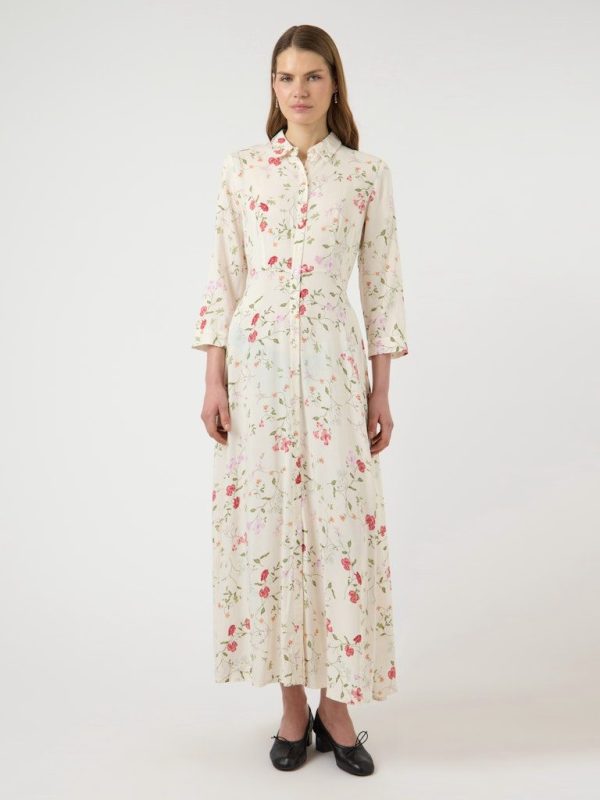YASSAVANNA LONG SHIRT DRESS S. NOOS - Pristine/Botalia