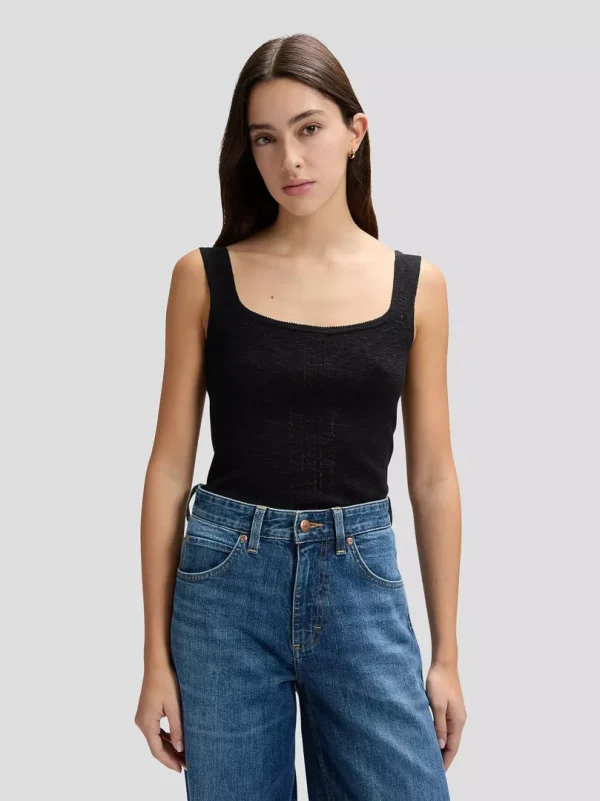 LEE KNITTED TANK - Black