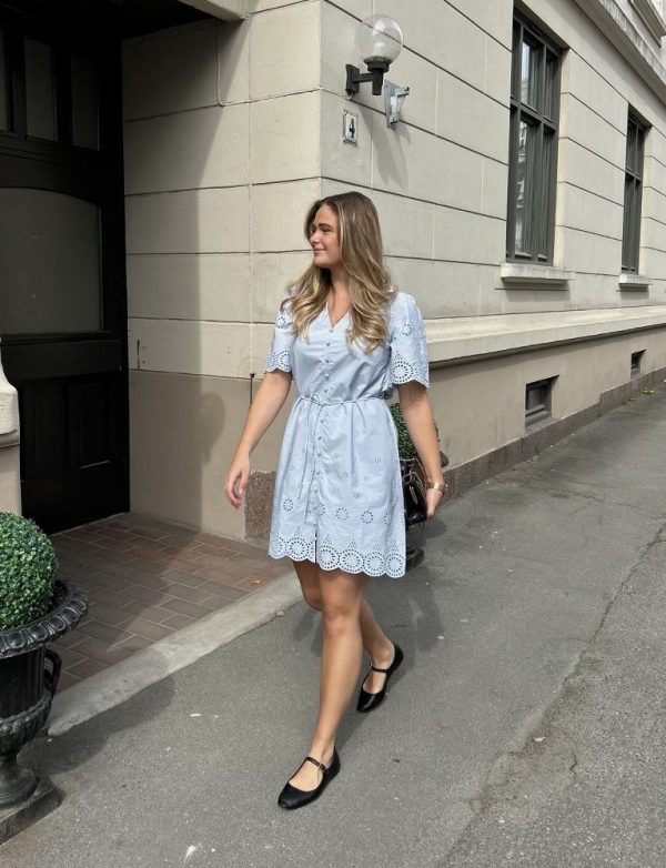 YASCORNELIA 2/4 TIE DRESS-  Skyway