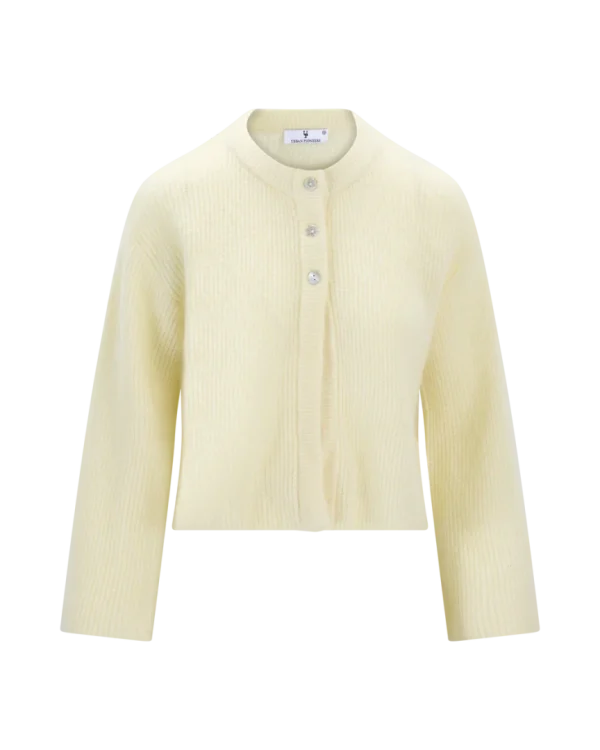 SANTINA CARDIGAN- Pastel yellow
