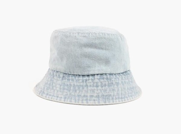 DENIM BØTTEHATT- Lys blå