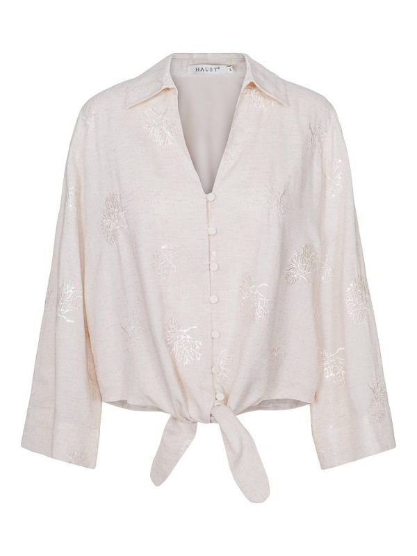 SEQ DETAILED TIE SHIRT - Nature