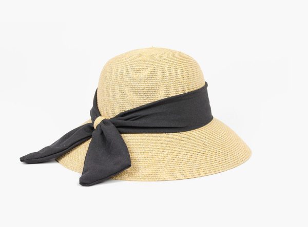 SOMMERHATT MED SLØYFE- Black