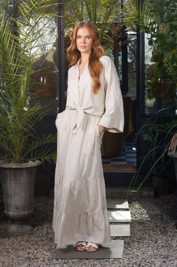 LONG FEMININE SKIRT - Nature