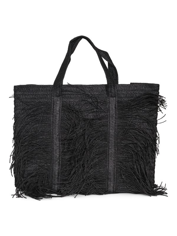 FASHION BAG MED FRYNSER- Sort