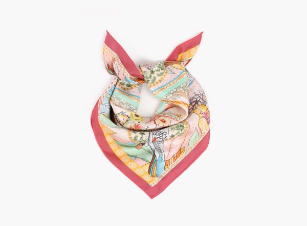 NOHR KRISTINA SILKESKJERF 65X65- Rosa