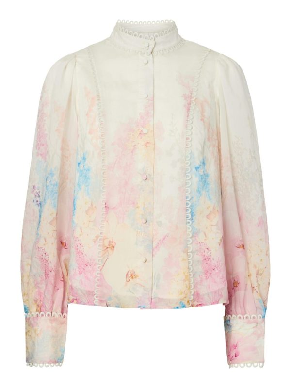 YASFLORENCE LS SHIRT - SHOW- Pristine/ florence