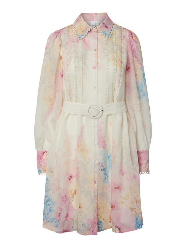 YASFLORENCE LS DRESS S. - SHOW-Pristine/florence