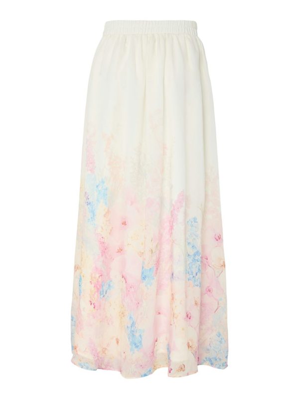 YASFLORENCE HW ANKLE SKIRT S. - SHOW- Pristine/ Florence