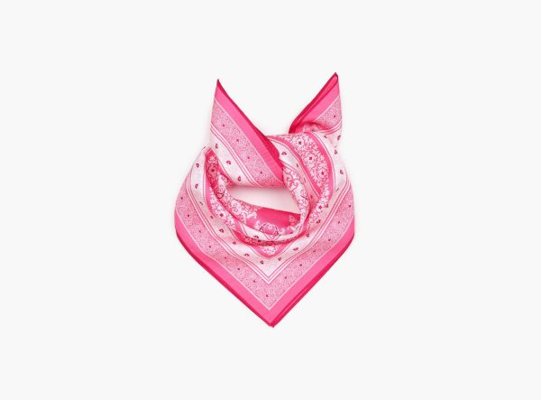 NOHR LOU SILKESKJERF 55x55cm - Rosa