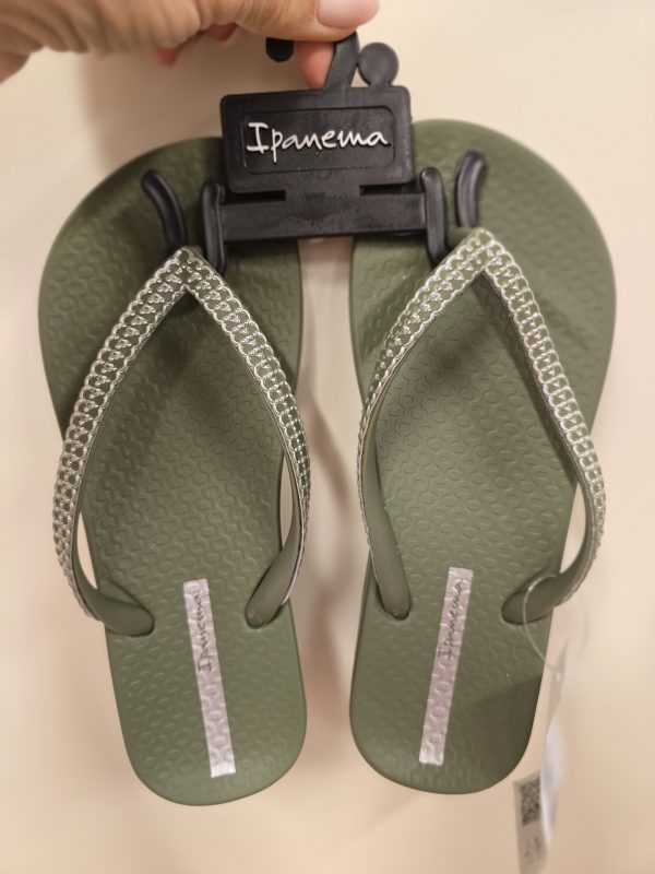 IPANEMA FLIP FLOP- Dark green/silver