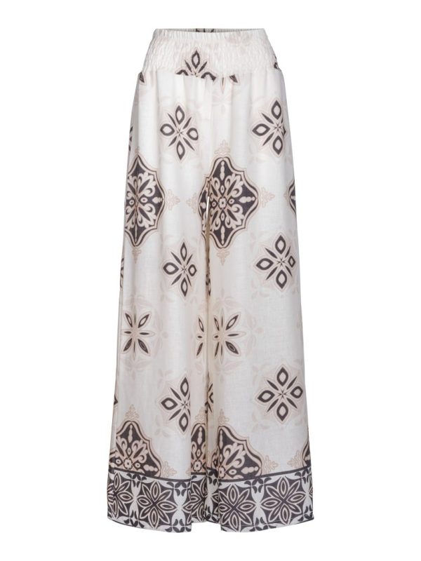 PRINTED WIDE TROUSER- Multi