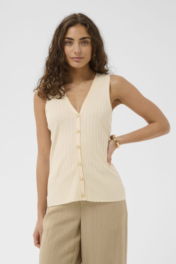 CUSOPHI ANNEMETTE TOPP WAISTCOAT - Whitecap