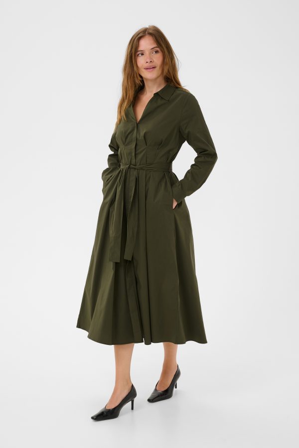 CUELENA ANTIONETT DRESS- Coffee beann