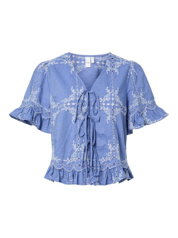 YASELLIE SS TIE TOPP-Marina/ w star white