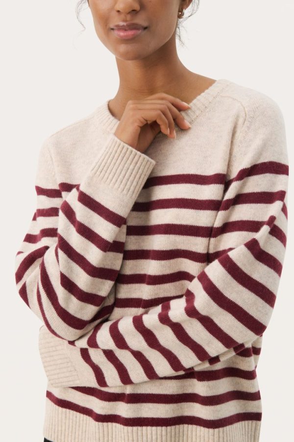 NIAKAPW PULLOVER-Tawny pot stripe