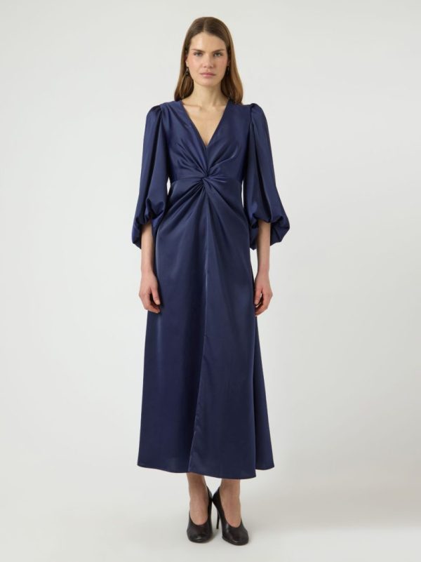 YASTHEA  3/4 LONG DRESS- Evening blue