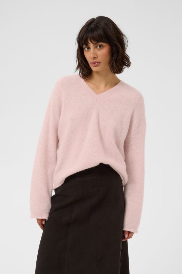 CHANILLAPW PULLOWER-Light pink melange