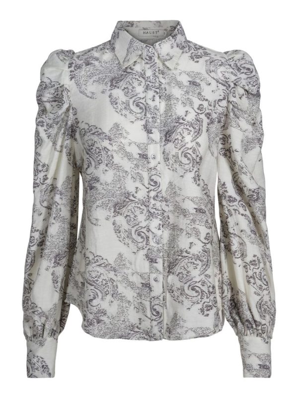 SLEEVE DETAIL BLOUSE - Creme